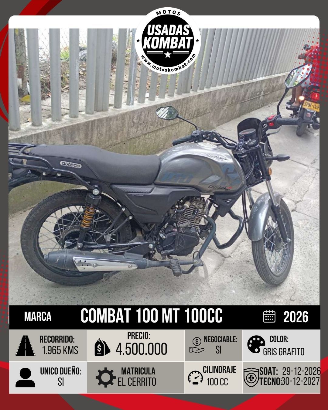 COMBAT COMBAT 100 MT 100CC