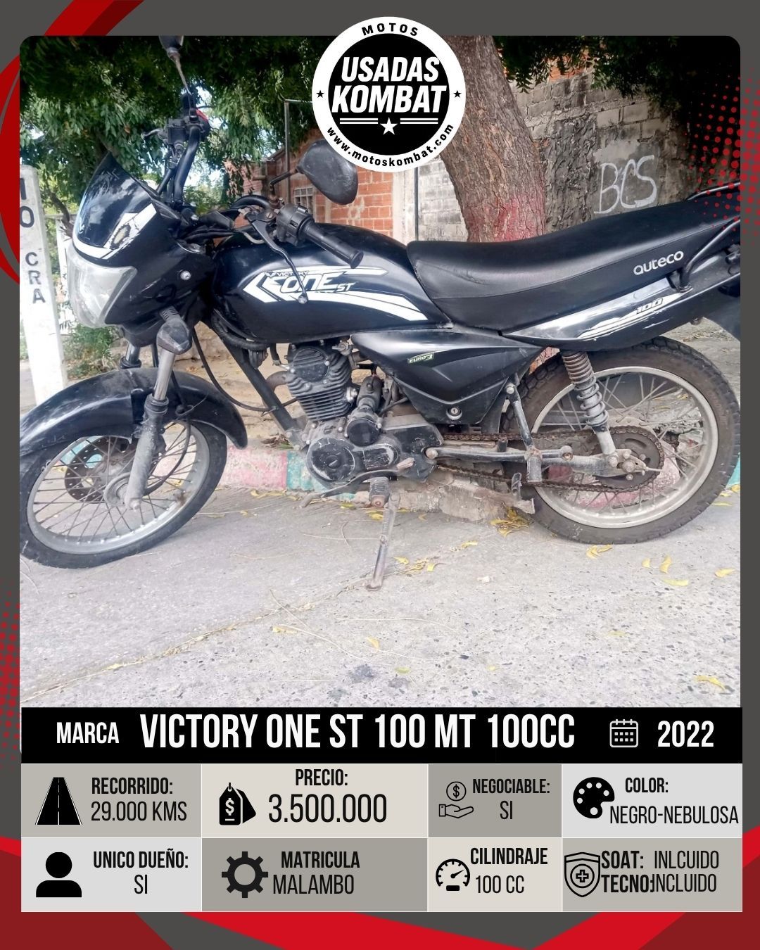 VICTORY VICTORY ONE ST 100 MT 100CC