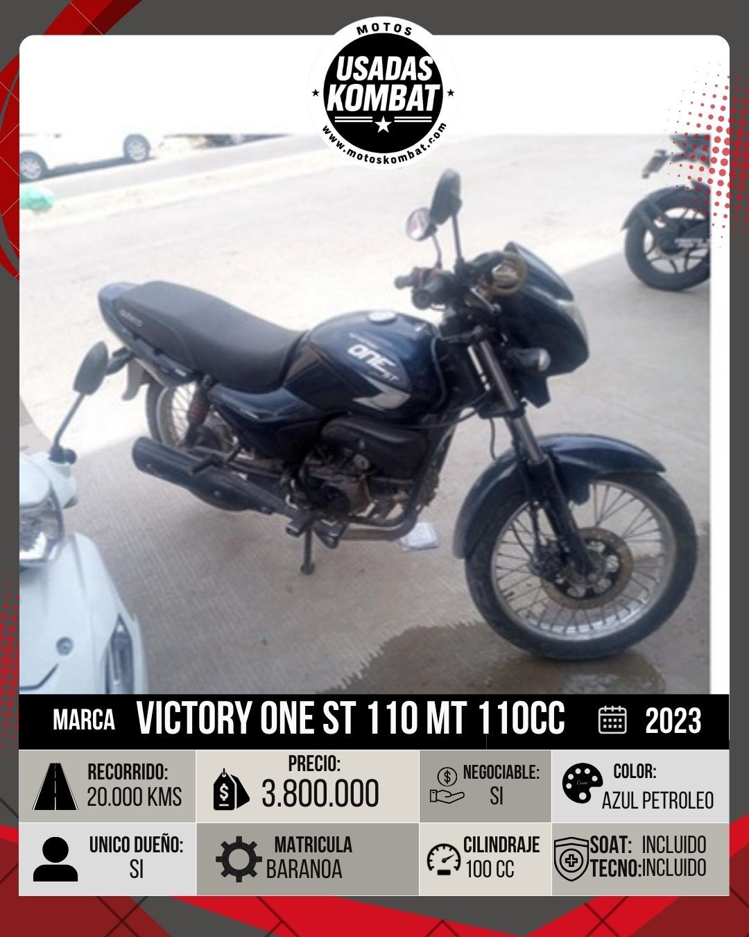 VICTORY VICTORY ONE ST 110 MT 110CC