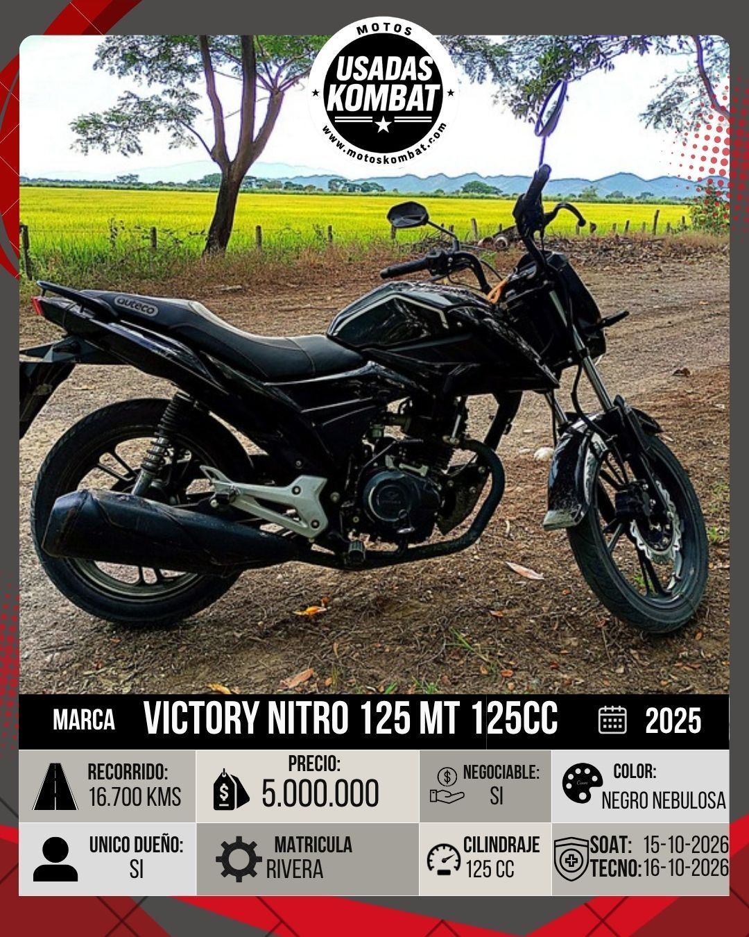 VICTORY VICTORY NITRO 125 MT 125CC