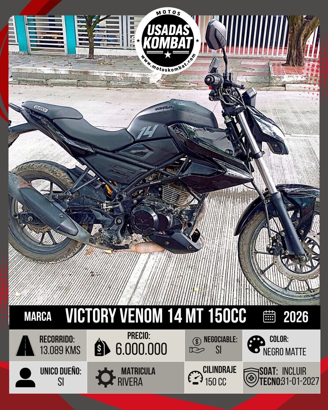 VICTORY VICTORY VENOM 14 MT 150CC