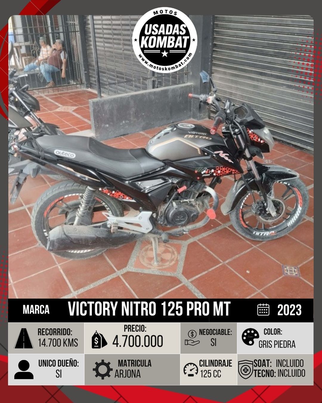 VICTORY VICTORY NITRO 125 PRO MT 125CC
