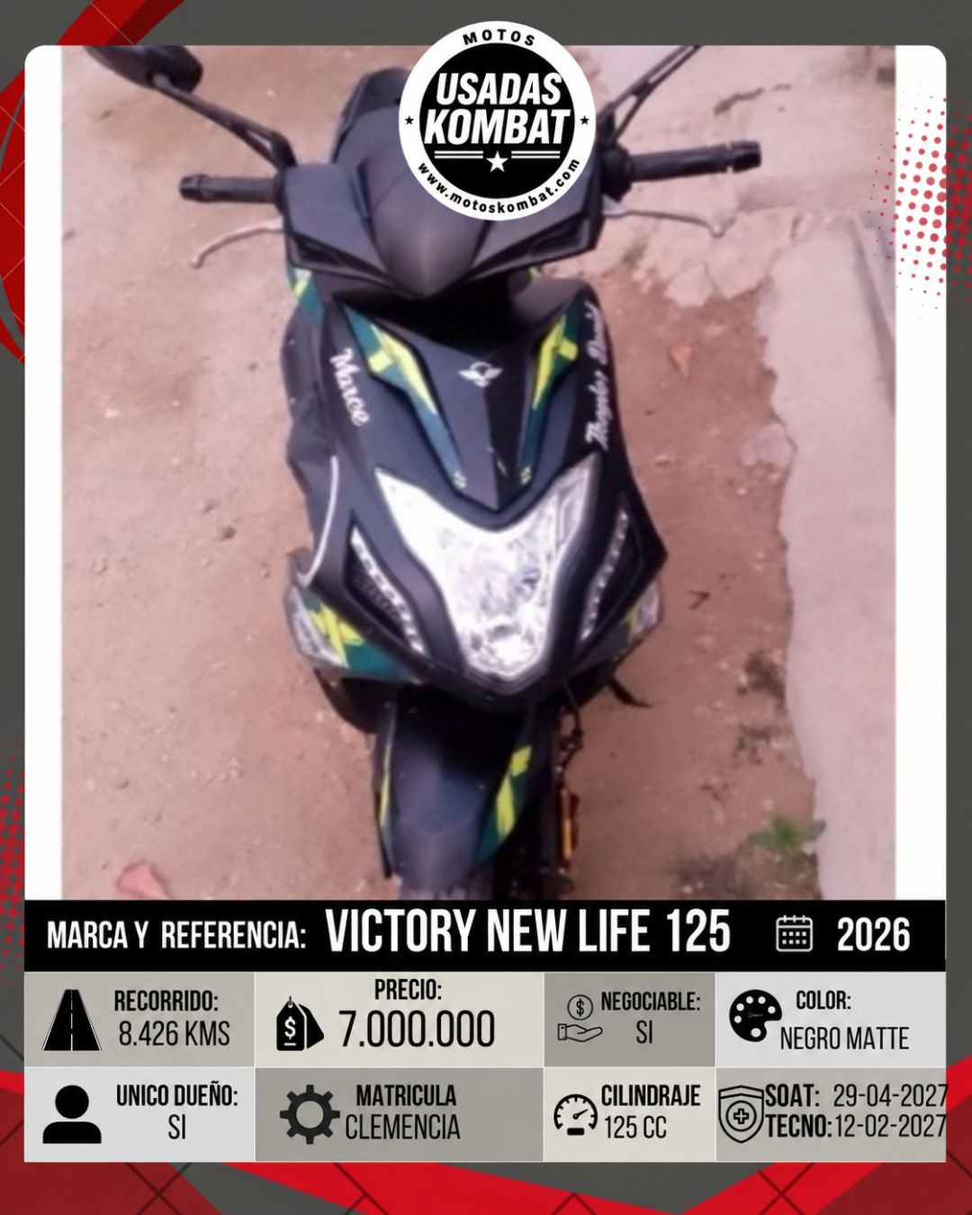 VICTORY VICTORY NEW LIFE 125 TK AT 125CC