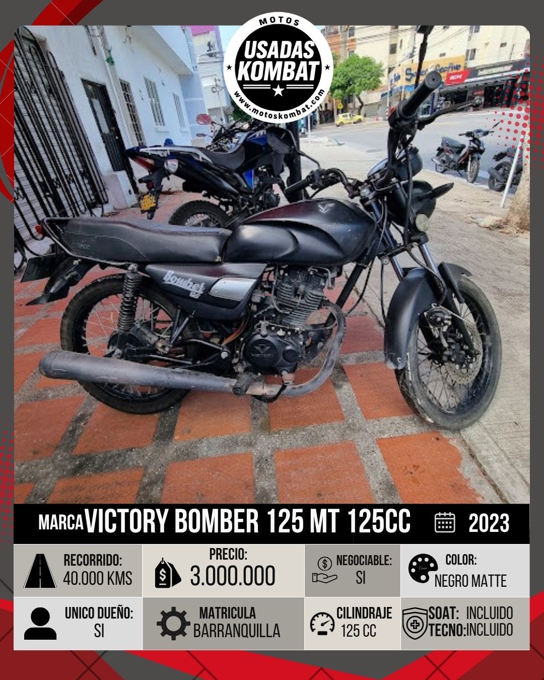 VICTORY VICTORY BOMBER 125 MT 125CC