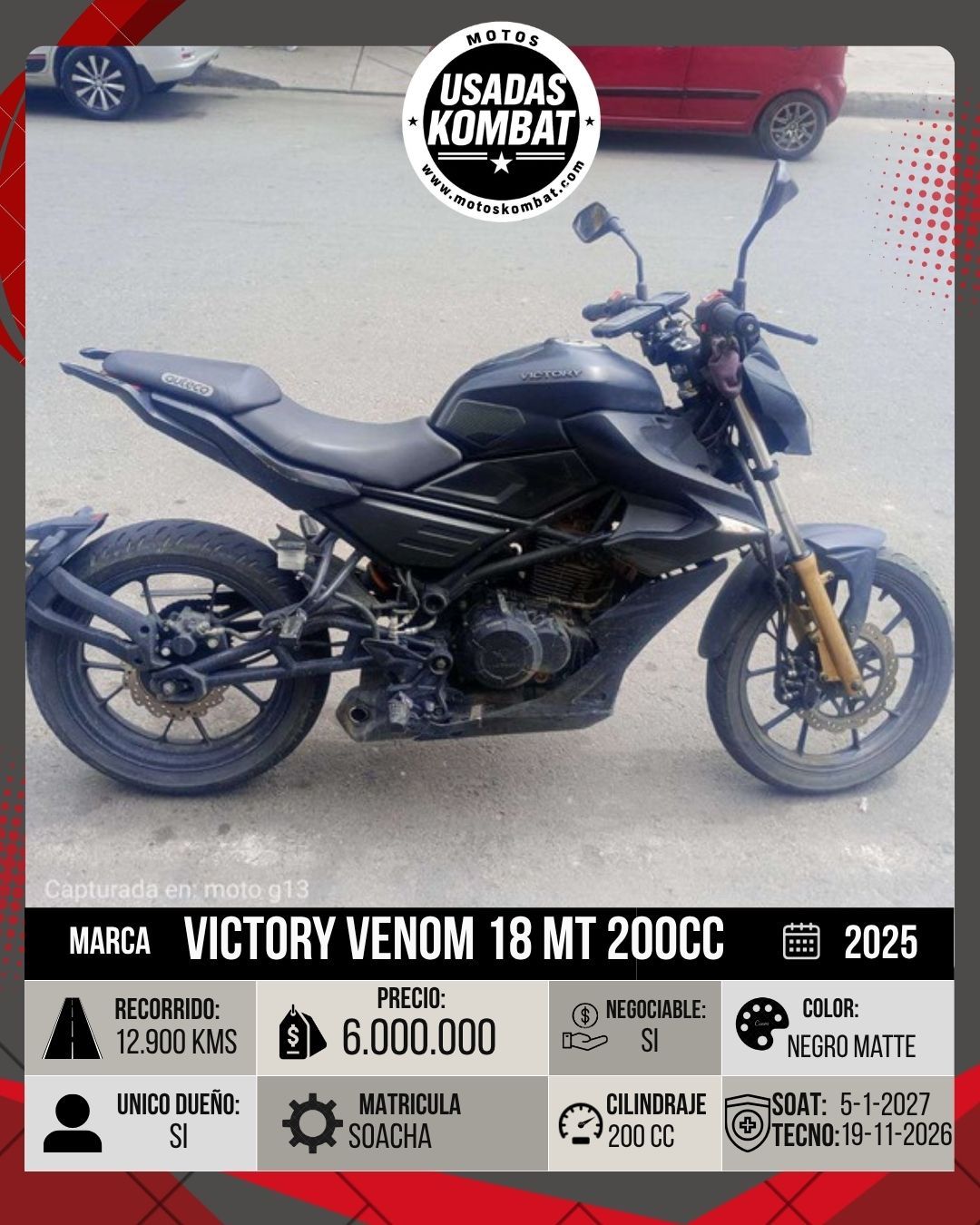 VICTORY VICTORY VENOM 18 MT 200CC