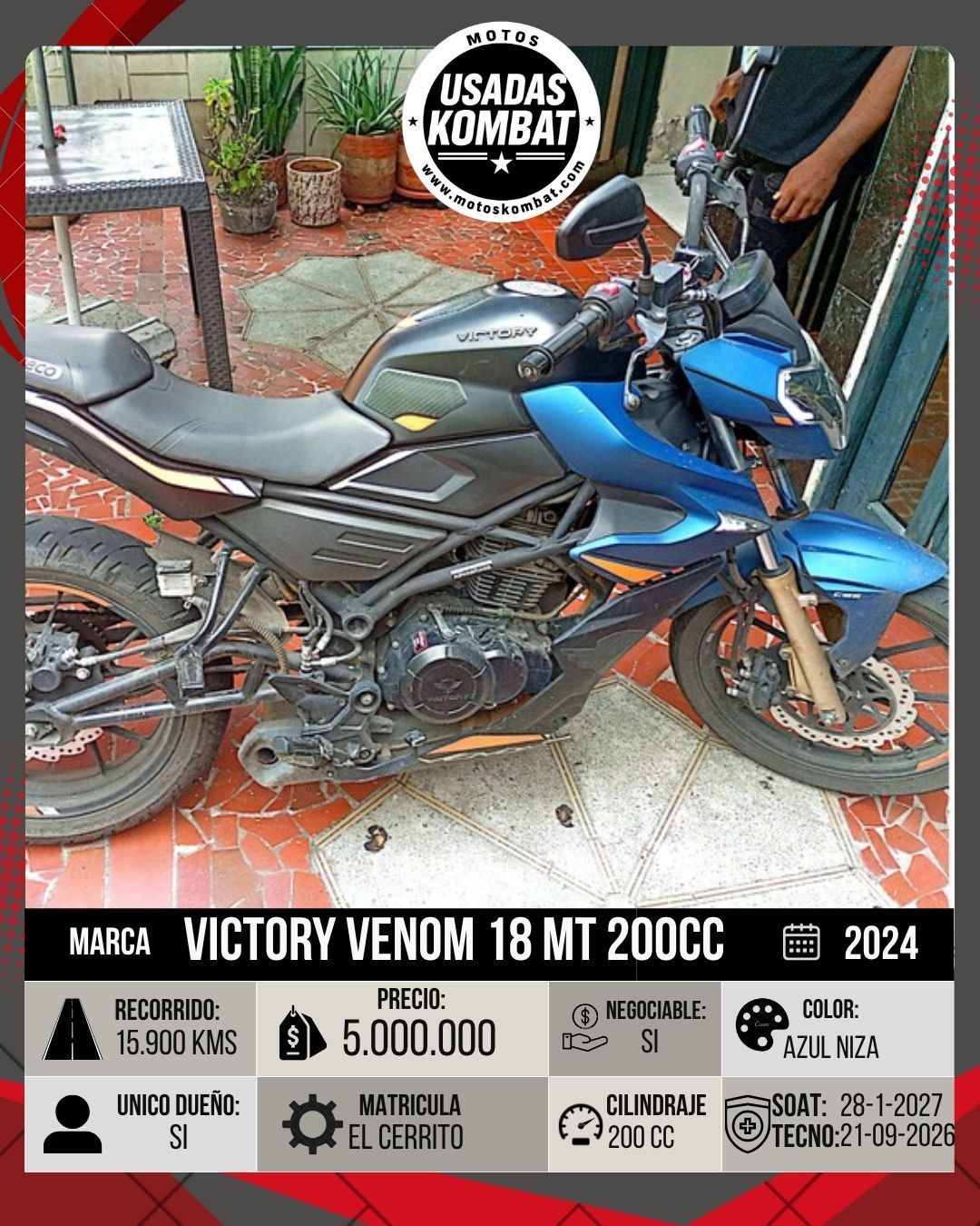 VICTORY VICTORY VENOM 18 MT 200CC