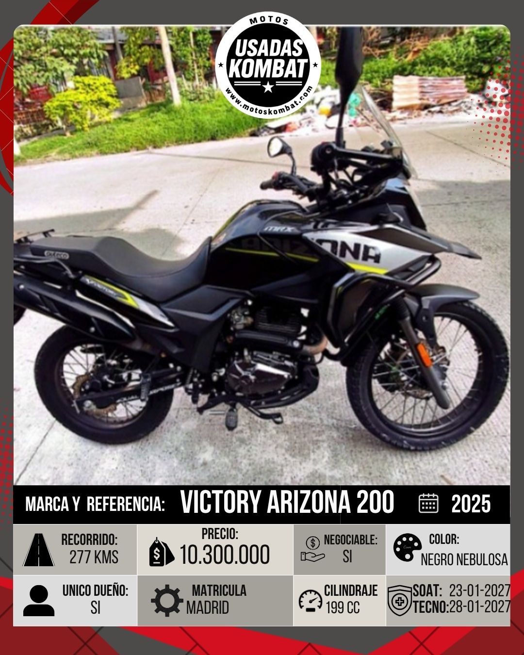 VICTORY VICTORY MRX ARIZONA MT 200CC