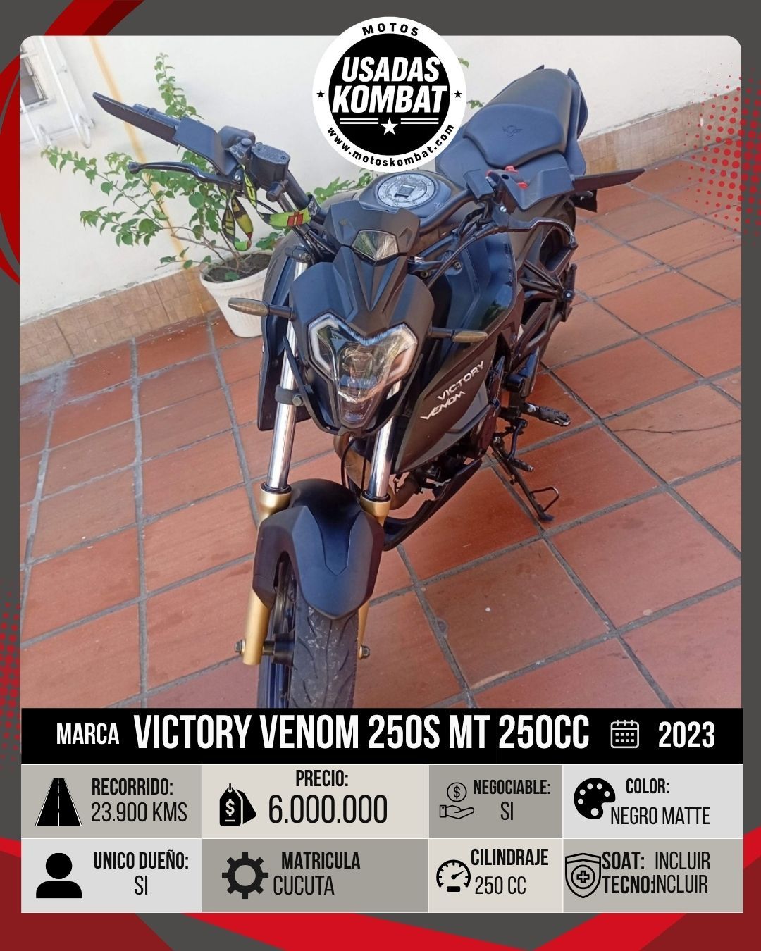 VICTORY VICTORY VENOM 250S MT 250CC