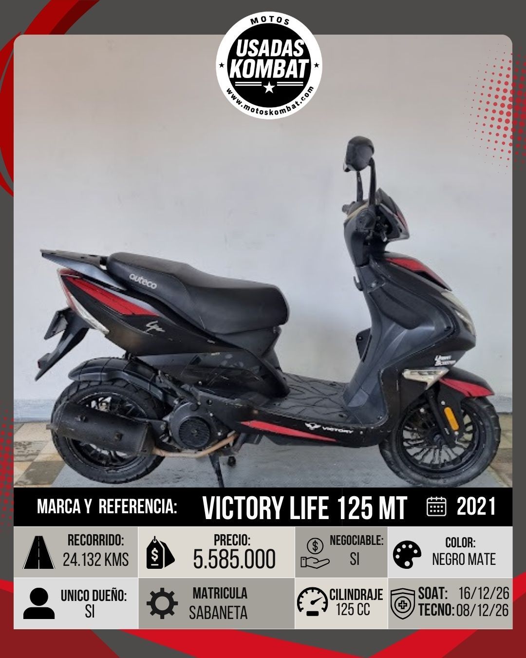 VICTORY VICTORY LIFE 125 MT 125CC