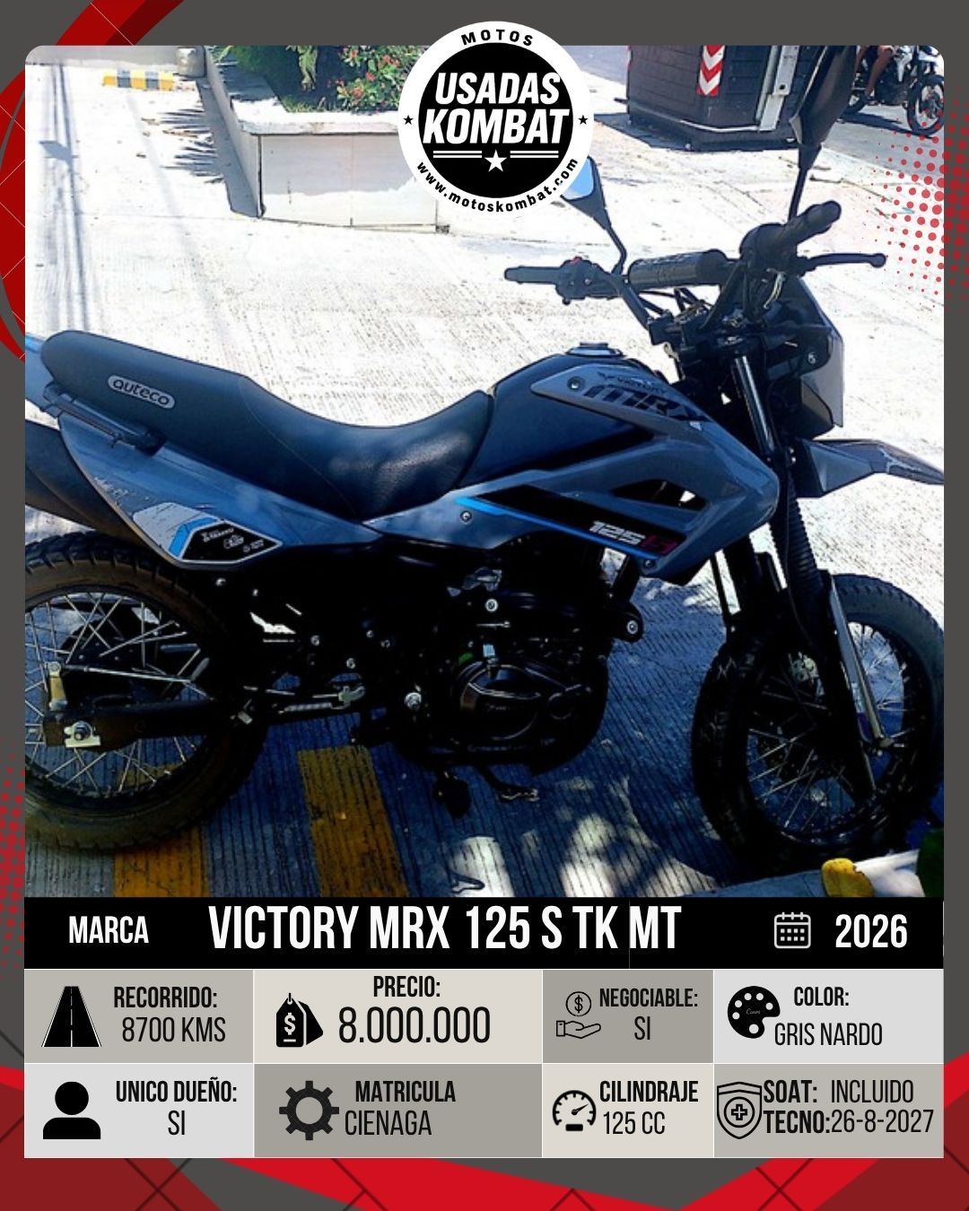 VICTORY VICTORY MRX 125 S TK MT 125CC