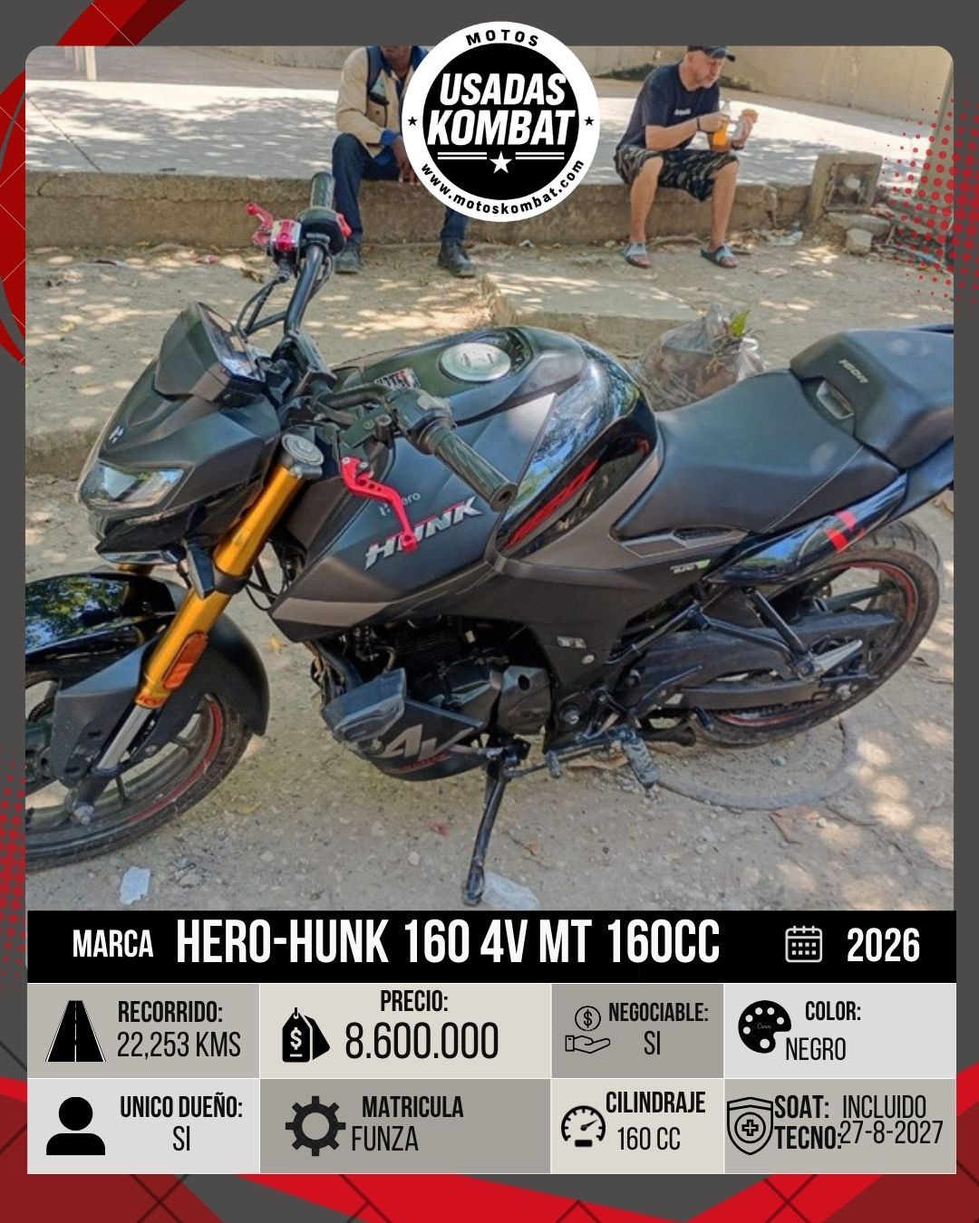 HERO HUNK 160 4V MT 160CC