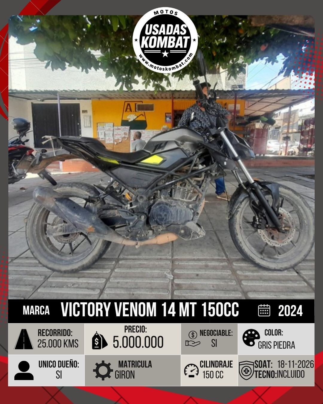 VICTORY VICTORY VENOM 14 MT 150CC