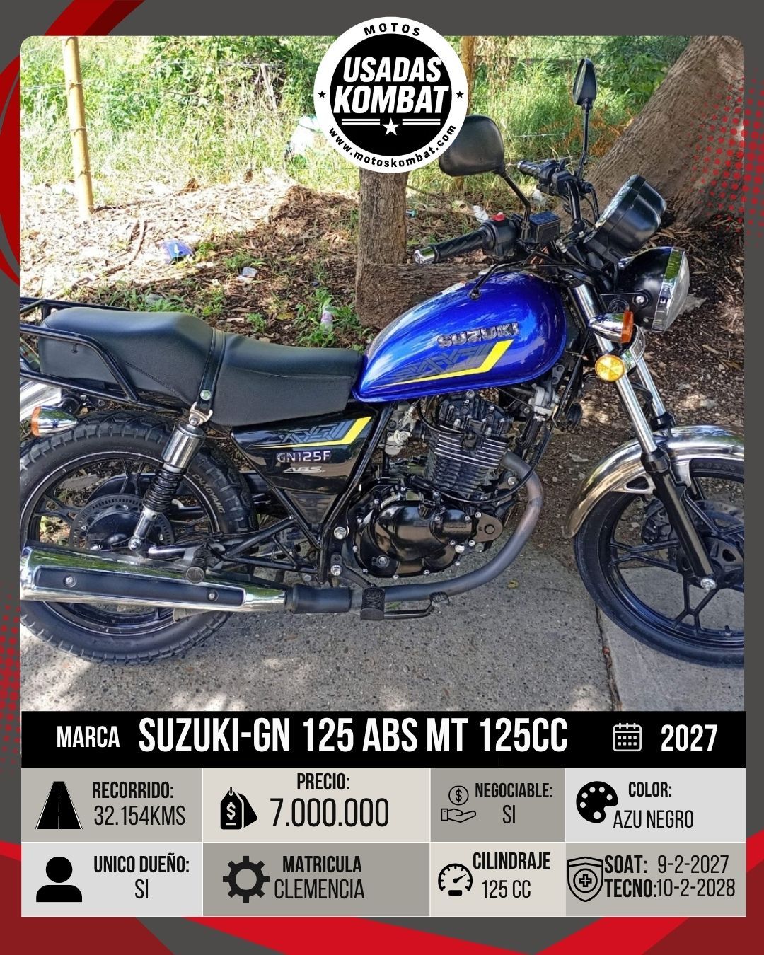 SUZUKI GN 125 ABS MT 125CC