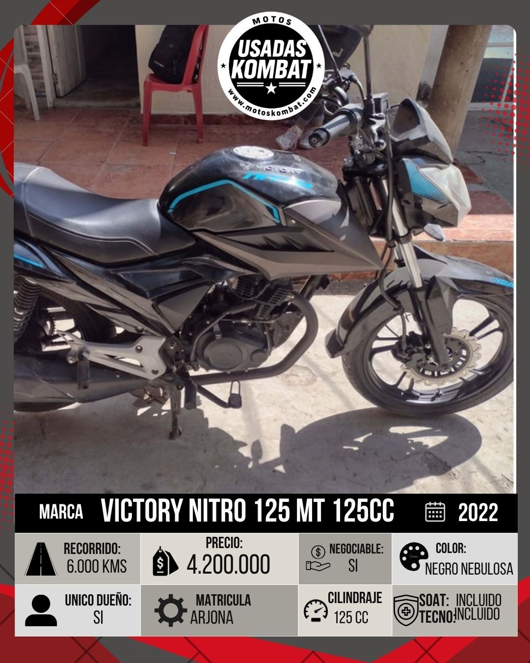 VICTORY VICTORY NITRO 125 MT 125CC